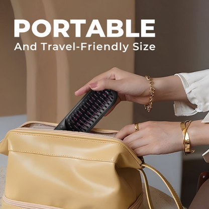 Brosse lissante portable – Des cheveux maîtrisés, où que vous soyez, en quelques secondes